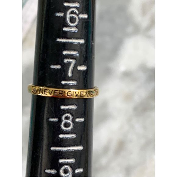 .925 Sterling Silver Gold Overlay 7” with Engraving #inspire - Picture 3 of 3